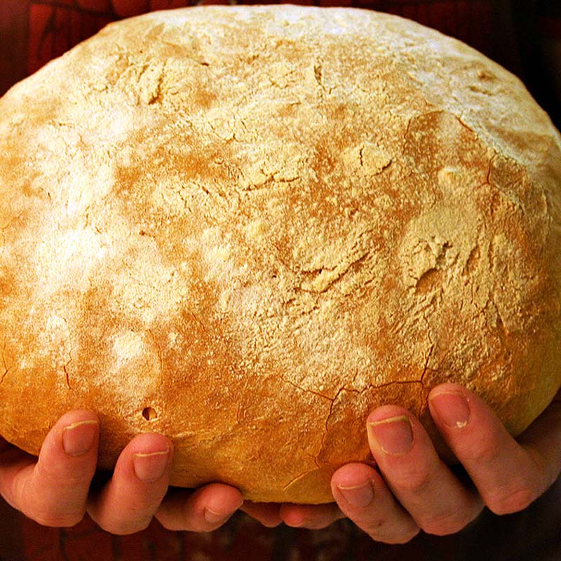 Раздача хлеба